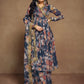 Floral Printed Chiffon Function Wear Palazzo Suit