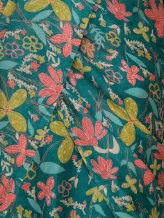 Floral Poly Georgette Ready to Wear Saree