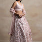 Precious Pink Sequins Net Engagement Wear Lehenga Choli With Dupatta