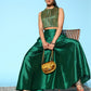 Green & Gold-Toned Printed Co-ords