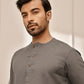 Men Mud Brown Cotton Flex Yoga Kurta