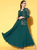 Stylish Printed Top & Jacket With Skirt - Co-ord Set