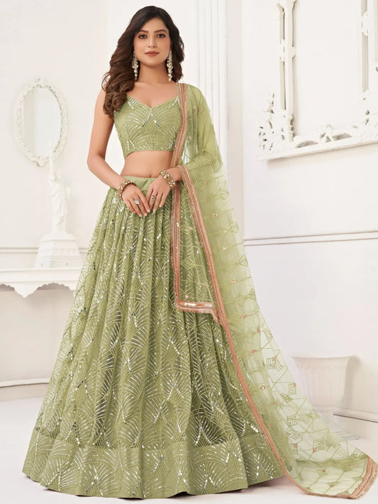 Butterfly Mehendi Lehenga Choli