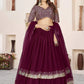 Embroidered Sequinned Semi-Stitched Lehenga & Unstitched Blouse With Dupatta