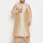 Men's Plus Size Zari Weaved Kurta Dhoti Set