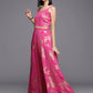 Pink Floral Printed Co-Ords Set with Sequins and Lace Detail