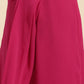Blouse with prestiched frill Gown with Attached Drape