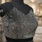 Midnight Black Glamour Designer Saree Fusion Saree