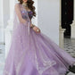 Fabulous Lavender Organza Lehenga With Embroidered Choli
