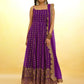Stunning Purple Embroidered Georgette Designer Anarkali Suit