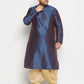 Men's Plus Size Zari Weaved Kurta Dhoti Set