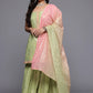 Plus Size Floral Printed Gotta Patti Pure Cotton Kurta & Sharara Set