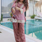 Fabulous Mirror Work Organza Function Wear Top With Palazzo