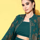 Stylish Printed Top & Jacket With Skirt - Co-ord Set
