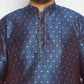 Men's Plus Size Zari Weaved Kurta Dhoti Set
