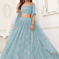 Butterfly blue lehenga choli for women