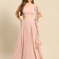 Flared skirt with crop top in Pastel Colors
