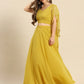 Flared skirt with crop top in Pastel Colors