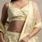 Beautiful Yellow Sequins Net Party Wear Lehenga Choli With Dupatta