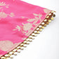 Pink Floral Printed Co-Ords Set with Sequins and Lace Detail