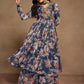 Floral Printed Chiffon Function Wear Palazzo Suit