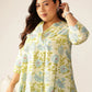 Plus Size Pure Cotton Floral Printed A-line Tunic