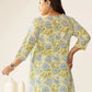Plus Size Pure Cotton Floral Printed A-line Tunic