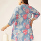 Plus Size Pure Cotton Floral Printed A-line Tunic