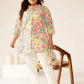 Plus Size Pure Cotton Floral Printed A-line Tunic