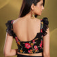Dazzling Black Sequins Work Georgette Reception Wear Lehenga Choli