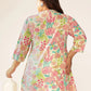 Plus Size Pure Cotton Floral Printed A-line Tunic