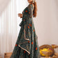 Wonderful Green Bandhej Printed Georgette Casual Wear Anarkali Suit
