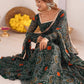 Wonderful Green Bandhej Printed Georgette Casual Wear Anarkali Suit