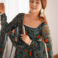 Wonderful Green Bandhej Printed Georgette Casual Wear Anarkali Suit