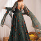 Wonderful Green Bandhej Printed Georgette Casual Wear Anarkali Suit