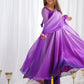Awesome Purple Shaded Georgette Casual Wear Anarkali Suit With Dupatta