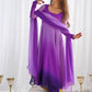 Awesome Purple Shaded Georgette Casual Wear Anarkali Suit With Dupatta