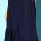 Women's Navy Blue Top to Toe Printed Fusion Sharara Sets With Dupatta