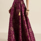 Jacquard Floral Anarkali Skirt