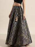 Jacquard Floral Anarkali Skirt