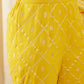 Crop Top with Sharara Saree and frill Dupatta in Ethnic Motifs