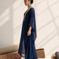 Women Embroidered Kaftan With Cami & Straight Pants