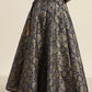 Jacquard Floral Anarkali Skirt