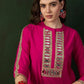 Embellished Mirror Work Roman Silk Tunic With Dhoti Pant
