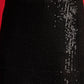 Women Metallic Shine Sequins Crop Top With Fish Cut Skirt
