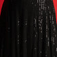 Women Sequins Sleeveless Crop Top With Anarkali Skirt