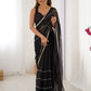 Gorgeous Beads Work Chiffon Saree With Blouse