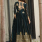 Intricate Georgette Sequins Embroidered Gown With Dupatta