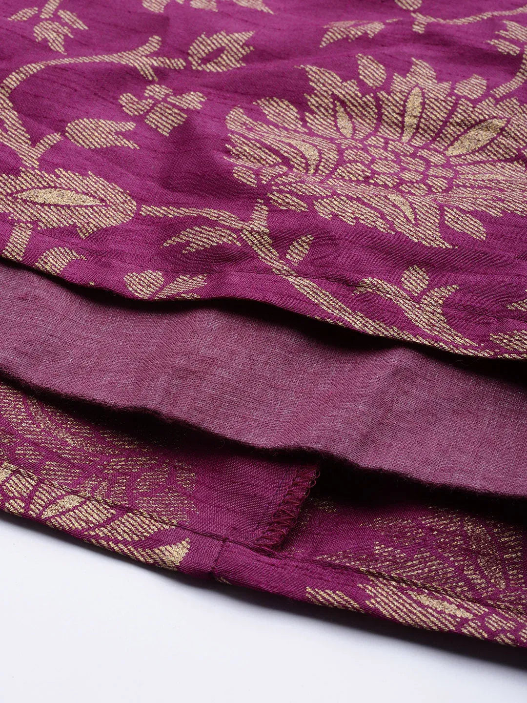 Jacquard Floral Anarkali Skirt