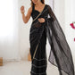 Gorgeous Beads Work Chiffon Saree With Blouse